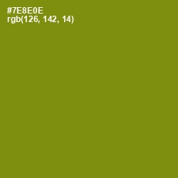 #7E8E0E - Trendy Green Color Image