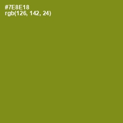 #7E8E18 - Trendy Green Color Image