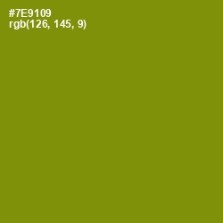 #7E9109 - Trendy Green Color Image
