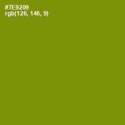 #7E9209 - Trendy Green Color Image