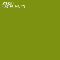 #7E9211 - Trendy Green Color Image