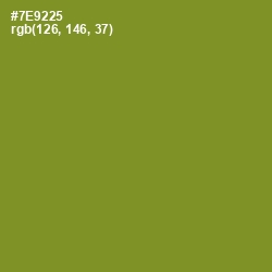 #7E9225 - Wasabi Color Image