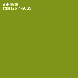 #7E9519 - Trendy Green Color Image