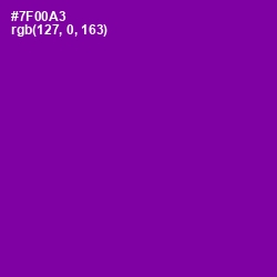 #7F00A3 - Purple Color Image