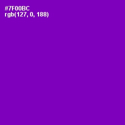 #7F00BC - Purple Color Image