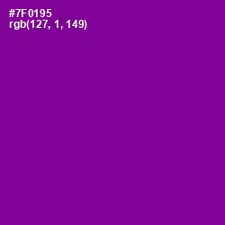 #7F0195 - Purple Color Image
