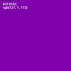 #7F01AC - Purple Color Image