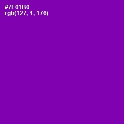 #7F01B0 - Purple Color Image