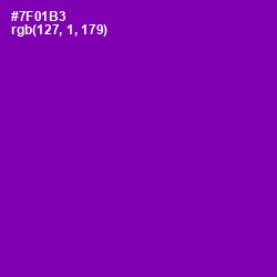 #7F01B3 - Purple Color Image