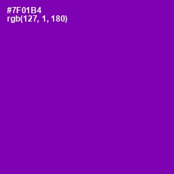 #7F01B4 - Purple Color Image