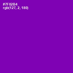 #7F02B4 - Purple Color Image