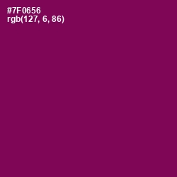 #7F0656 - Pompadour Color Image