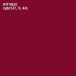 #7F092C - Claret Color Image