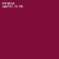 #7F0D3A - Siren Color Image