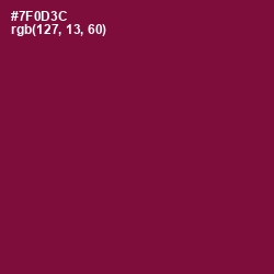 #7F0D3C - Siren Color Image