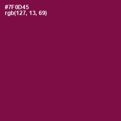 #7F0D45 - Pompadour Color Image