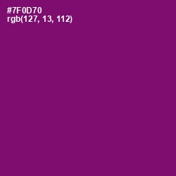 #7F0D70 - Finn Color Image