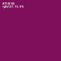 #7F0F5B - Pompadour Color Image