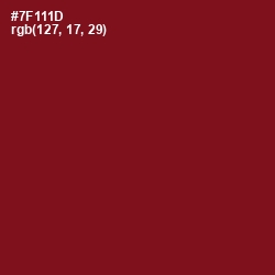 #7F111D - Crown of Thorns Color Image