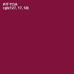 #7F113A - Claret Color Image