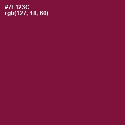 #7F123C - Claret Color Image