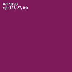 #7F1B5B - Pompadour Color Image