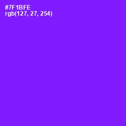 #7F1BFE - Purple Heart Color Image