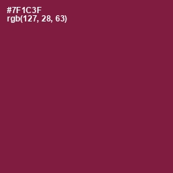 #7F1C3F - Claret Color Image