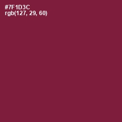 #7F1D3C - Claret Color Image