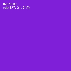 #7F1FD7 - Purple Heart Color Image