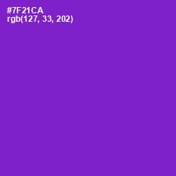 #7F21CA - Purple Heart Color Image