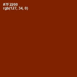 #7F2200 - Red Beech Color Image