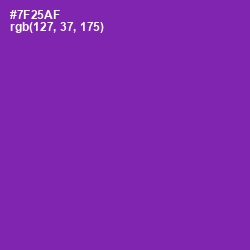 #7F25AF - Royal Purple Color Image