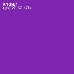 #7F25B1 - Royal Purple Color Image