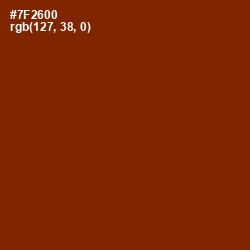 #7F2600 - Red Beech Color Image