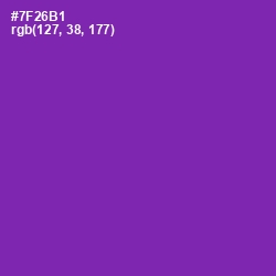 #7F26B1 - Royal Purple Color Image