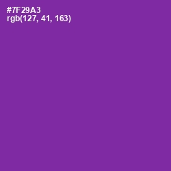 #7F29A3 - Royal Purple Color Image