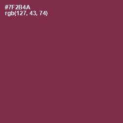 #7F2B4A - Tawny Port Color Image