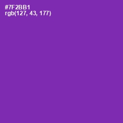 #7F2BB1 - Royal Purple Color Image