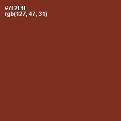 #7F2F1F - Mocha Color Image