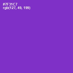 #7F31C7 - Purple Heart Color Image
