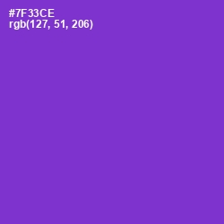 #7F33CE - Purple Heart Color Image