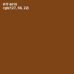 #7F4416 - Raw Umber Color Image