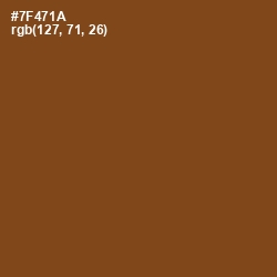 #7F471A - Raw Umber Color Image