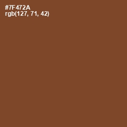 #7F472A - Old Copper Color Image