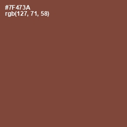 #7F473A - Old Copper Color Image