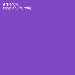#7F47C4 - Fuchsia Blue Color Image