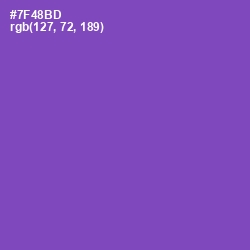 #7F48BD - Studio Color Image