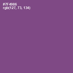 #7F4986 - Affair Color Image