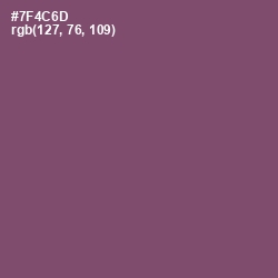 #7F4C6D - Salt Box Color Image